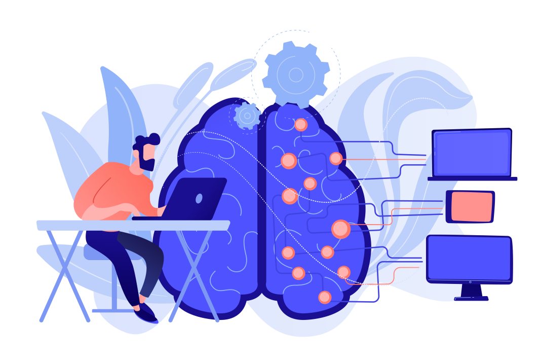 artificial intelligence concept vector illustration.