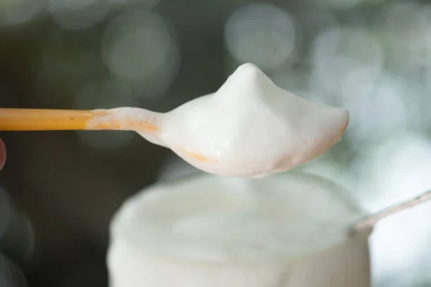 preparing milk froth make coffee. close up